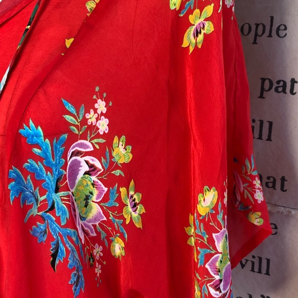 Johnny Was Passion flower Eloise Georgette top - Picture 4 of 8